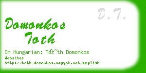 domonkos toth business card